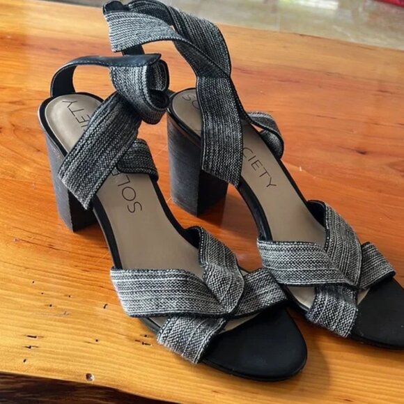 Sole society Josey Block heel sandals - womens size 9 - Picture 9 of 11
